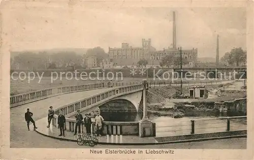 AK / Ansichtskarte Liebschwitz Neue Elsterbruecke Liebschwitz