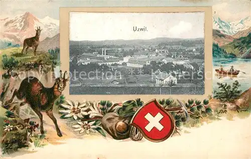 AK / Ansichtskarte Uzwil Panorama Gemsen Uzwil