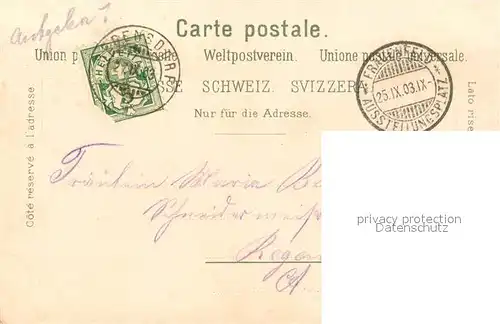 AK / Ansichtskarte Frauenfeld VII. Schweizerische Ausstellung Landwirtschaft Forstwirtschaft Gartenbau Frauenfeld