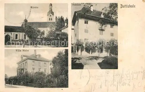 AK / Ansichtskarte Buttisholz Kirche Villa Maier Buttisholz