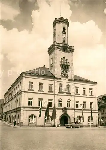 AK / Ansichtskarte Schneeberg_Erzgebirge 500 Jahre Bergstadt Rathaus Schneeberg Erzgebirge