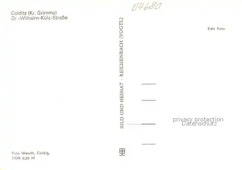 AK / Ansichtskarte Colditz Dr Wilhelm Kuelz Strasse Colditz