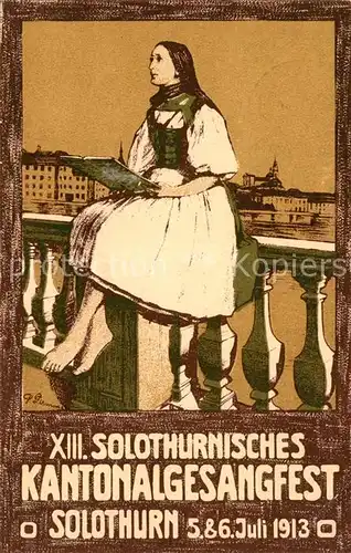 AK / Ansichtskarte Solothurn XIII. Solothurnisches Kantonalgesangfest  Solothurn