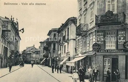 AK / Ansichtskarte Bellinzona Viale alla stazione Bellinzona