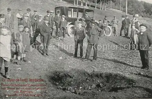 AK / Ansichtskarte La_Chaux de Fonds Point d clatemont d une bombe La_Chaux de Fonds