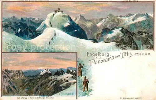 AK / Ansichtskarte Engelberg_OW Panorama vom Titlis Engelberg OW