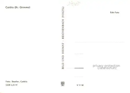 AK / Ansichtskarte Colditz Blick auf den Marktplatz Innenstadt Colditz