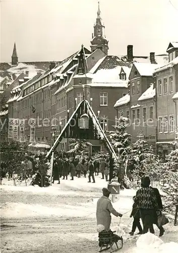 AK / Ansichtskarte Schneeberg_Erzgebirge Weihnachtsmarkt Schneeberg Erzgebirge