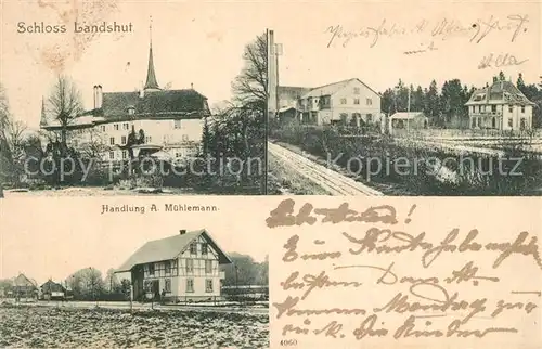 AK / Ansichtskarte Utzenstorf Schloss Landshut Handlung Muehlemann Utzenstorf