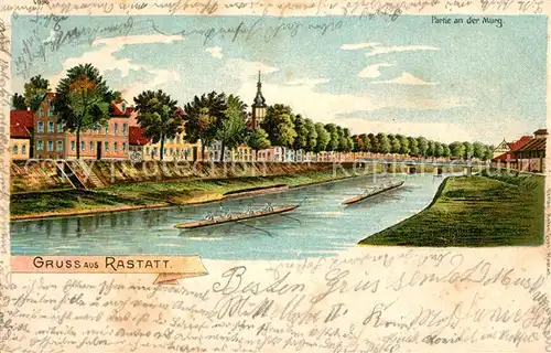 AK / Ansichtskarte Rastatt Uferpromenade  Rastatt
