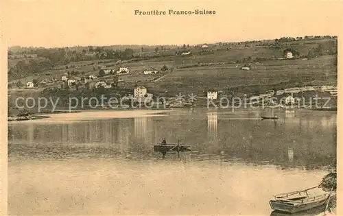 AK / Ansichtskarte Besancon_Doubs Frontiere Franco Suisse Lac Besancon Doubs