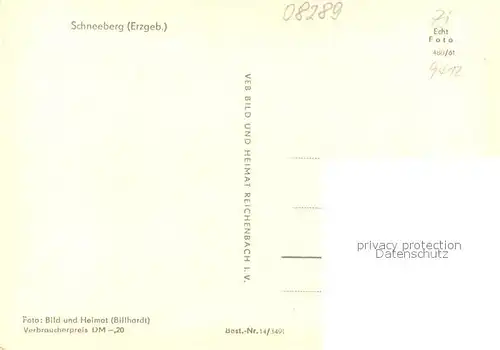 AK / Ansichtskarte Schneeberg_Erzgebirge Blick ueber die Stadt mit Rathaus Schneeberg Erzgebirge