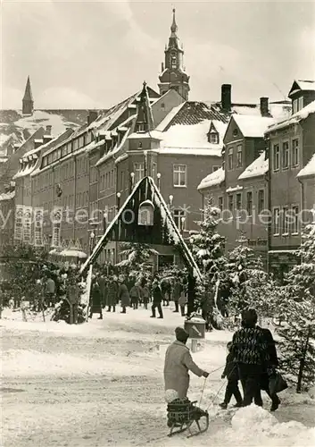 AK / Ansichtskarte Schneeberg_Erzgebirge Weihnachtsmarkt Schneeberg Erzgebirge