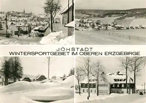 AK / Ansichtskarte Joehstadt Panorama Wintersportgebiet im oberen Erzgebirge Berghotel Winterpanorama Joehstadt