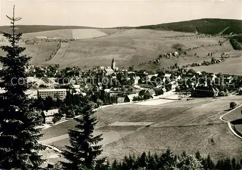 AK / Ansichtskarte Oberwiesenthal_Erzgebirge Panorama Sommer  und Wintererholungsort Oberwiesenthal Erzgebirge