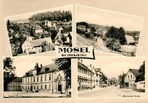 AK / Ansichtskarte Mosel_Zwickau Teilansicht Forellenmuehle Altenburger Strasse Gasthof Mosel Zwickau