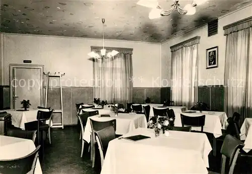 AK / Ansichtskarte Mosel_Zwickau Konsumgaststaette Forellenmuehle Gastraum Mosel Zwickau