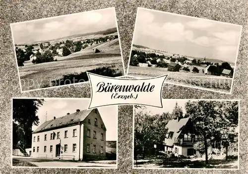 AK / Ansichtskarte Baerenwalde Landschaftspanorama Gasthof Baerenwalde