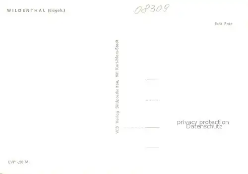 AK / Ansichtskarte Wildenthal_Eibenstock Ansicht vom Waldrand aus Wildenthal_Eibenstock