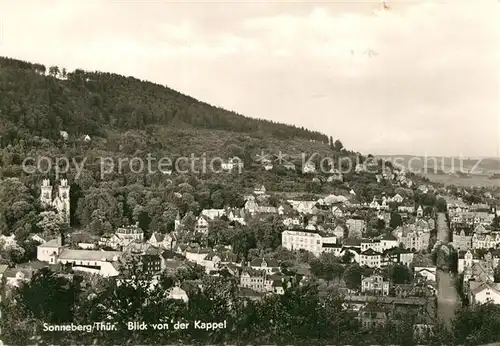 AK / Ansichtskarte Sonneberg_Thueringen Panorama Blick von der Kappel Sonneberg Thueringen