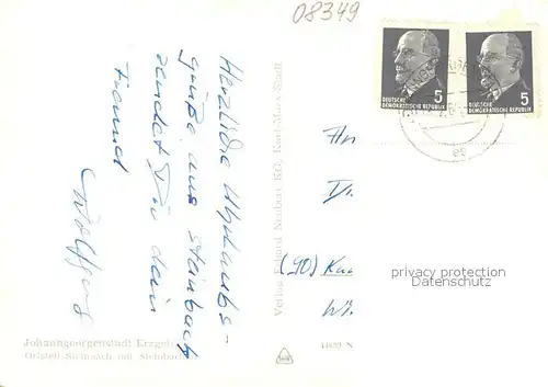 AK / Ansichtskarte Steinbach_Johanngeorgenstadt Steinbachtal Winterimpressionen Steinbach