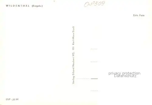 AK / Ansichtskarte Wildenthal_Eibenstock Panorama Wildenthal_Eibenstock