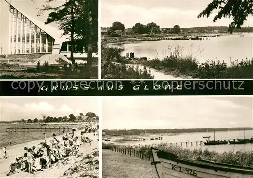 AK / Ansichtskarte Glowe_Ruegen Uferweg Strand Kuestenpanorama Konsumgaststaette Ostseeperle Glowe Ruegen