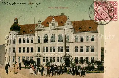 AK / Ansichtskarte Bruex_Most_Sudetengau Staedtische Handelsschule  Bruex_Most_Sudetengau