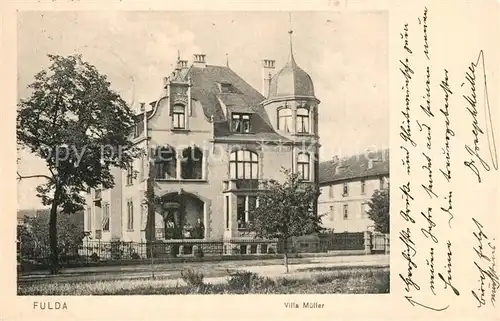 AK / Ansichtskarte Fulda Villa Mueller Fulda