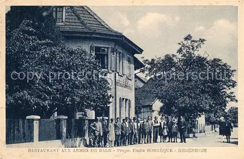 AK / Ansichtskarte Saint Louis_Elsass Restaurant aux Armes de Bale Saint Louis Elsass