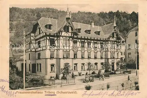 AK / Ansichtskarte Triberg_Schwarzwald Frauenvereinshaus Triberg Schwarzwald