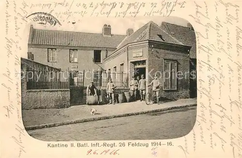 AK / Ansichtskarte Magdeburg Kantine II. Bataillon Infanterie Regiment 26 Magdeburg