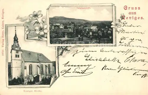 AK / Ansichtskarte Neviges_Velbert Panorama Evangelische Kirche Neviges Velbert