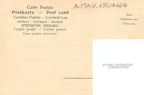 AK / Ansichtskarte Altbach_Esslingen Gasthaus zur Koerschburg 