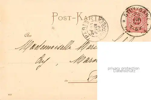 AK / Ansichtskarte Stuttgart Hotel Marquardt Vestibuel Stuttgart