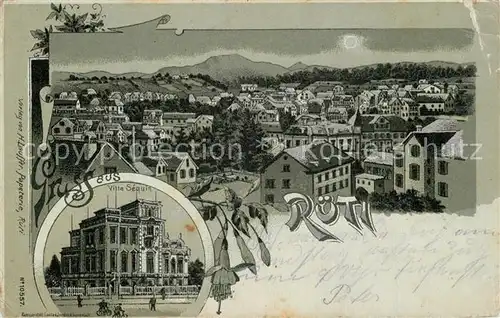 AK / Ansichtskarte Rueti_ZH Ville Sequin Mondschein Panorama Rueti_ZH