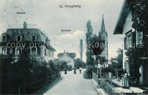 AK / Ansichtskarte St_Pelagiberg Kurhaus Pfarrhaus St_Pelagiberg