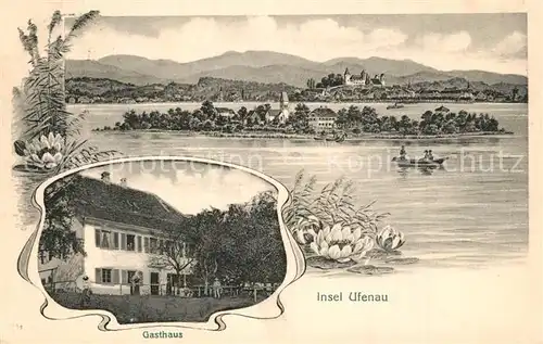 AK / Ansichtskarte Insel_Ufenau Gasthaus Panorama Schloss Insel Ufenau