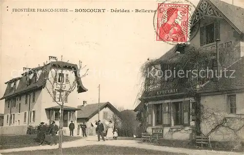 AK / Ansichtskarte Boncourt_JU Frontiere Franco Suisse Deridez Bellevue Boncourt JU