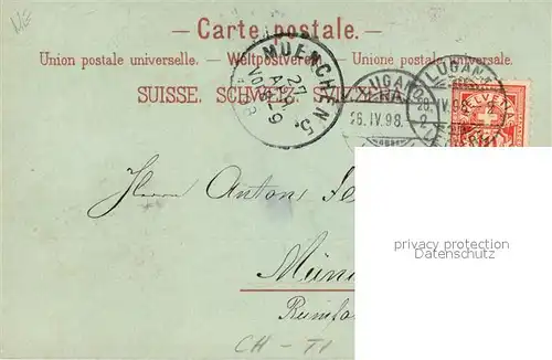 AK / Ansichtskarte Lugano_TI Massacro de Patrioti Luganesi  Lugano_TI