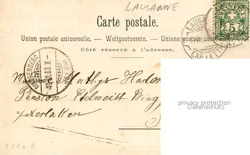 AK / Ansichtskarte Lausanne_VD Souvenir du Festival Vaudois  Lausanne VD