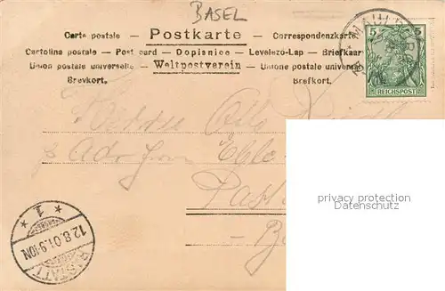 AK / Ansichtskarte Basel_BS Nouveautes Sutter Fils & Cie Seibries Basel_BS