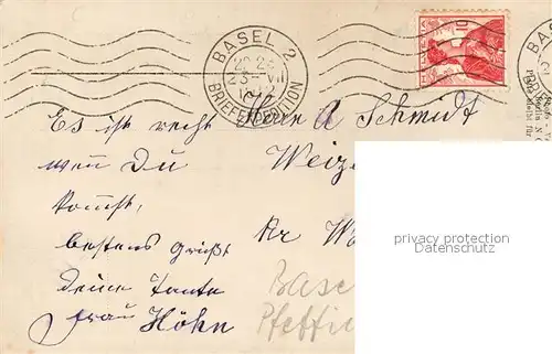 AK / Ansichtskarte Basel_BS Wohnhaus Pfeffingerstrasse  Basel_BS