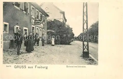 AK / Ansichtskarte Freiburg_Breisgau Schwarzwaldstrasse Freiburg Breisgau
