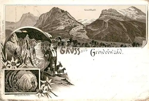 AK / Ansichtskarte Grindelwald Gletscher Gletscherhoehle  Grindelwald