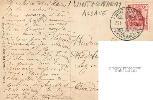 AK / Ansichtskarte Wintzenheim_Winzenheim_Elsass Wohnhaus 