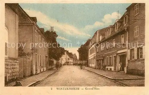 AK / Ansichtskarte Wintzenheim_Winzenheim_Elsass Grand Rue 