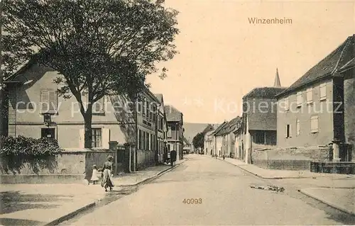 AK / Ansichtskarte Winzenheim_Wintzenheim_Elsass Ortsansicht 
