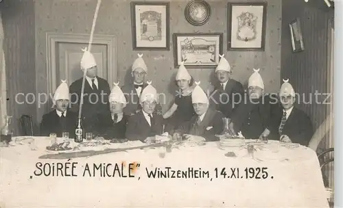 AK / Ansichtskarte Wintzenheim_Winzenheim_Elsass Soiree Amicale 