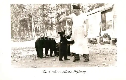 AK / Ansichtskarte British_Columbia Snack Bar Alaska Highway British Columbia